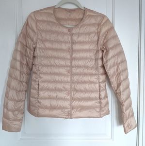 Uniqlo ultra light down compact jacket - size S, light pink